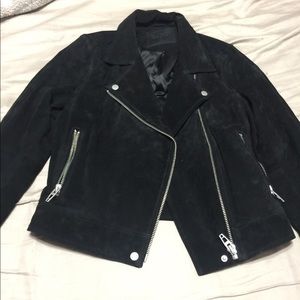 Preowned Blank NYC moto suede jacket